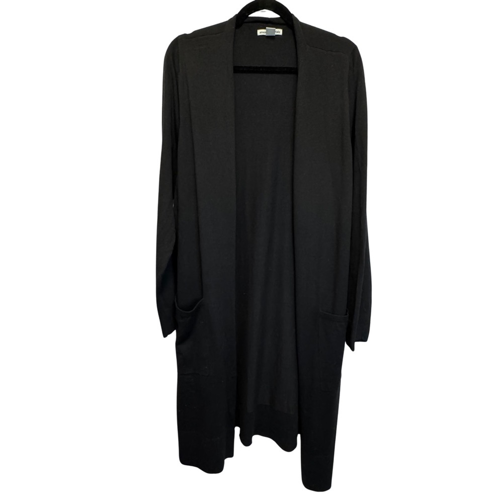 Amazon Essentials Black Open Front Duster Cardiga… - image 2